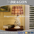 Grid lamp shade hollow out ceramic luxury table lamp